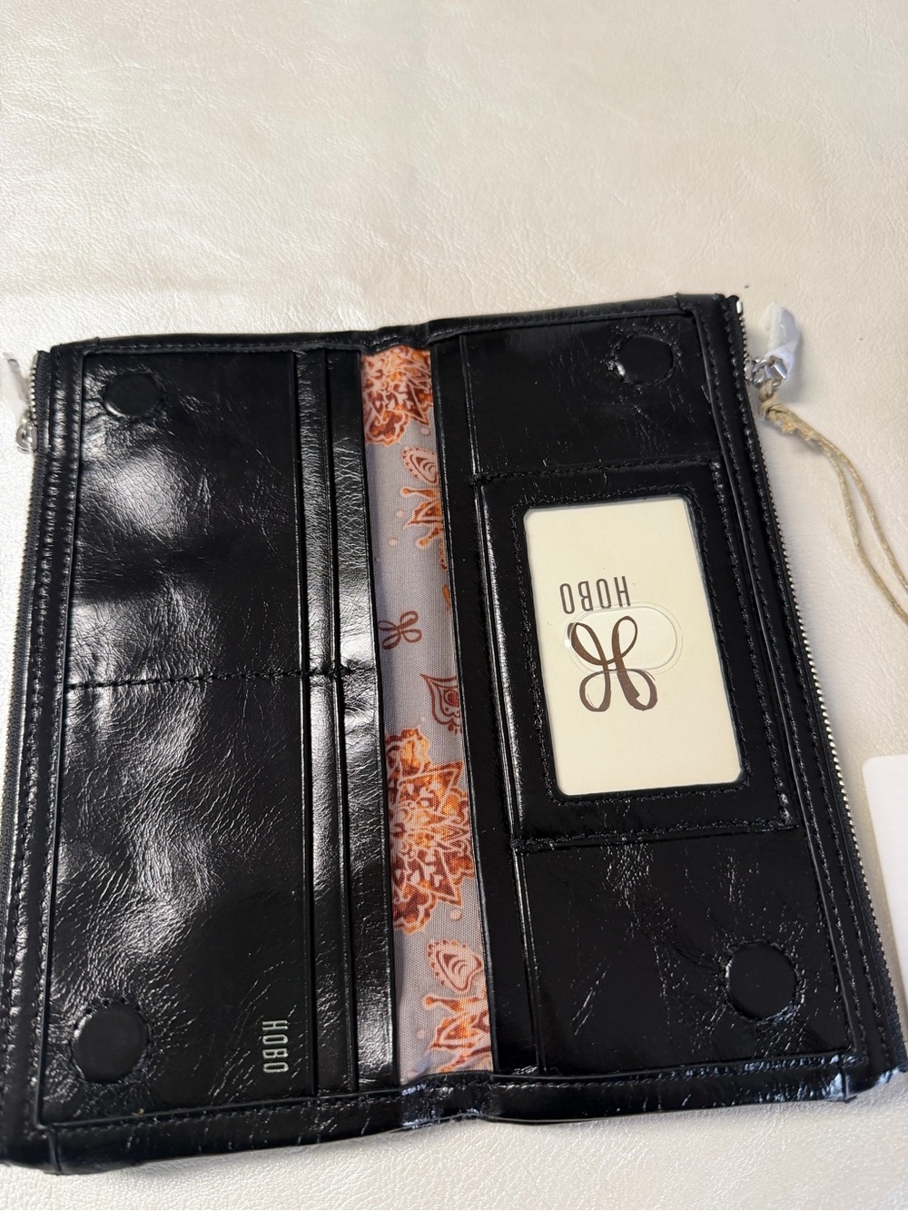 HOBO Black Leather Continental Wallet - Picture 6 of 8